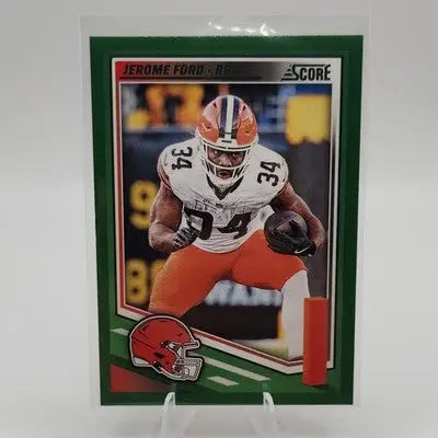 2025 Panini Score Green Parallel Jerome Ford - Cleveland Browns - Football Card Single