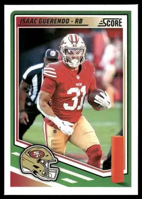 2025 Panini Score Isaac Guerendo #259 Football - Football Card Single