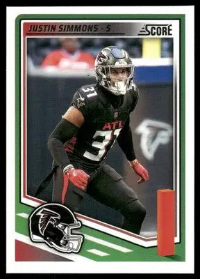 2025 Panini Score Justin Simmons #240 Football - Football Card Single