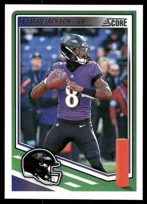 2025 Panini Score Lamar Jackson #75 Football