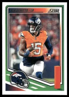 2025 Panini Score Nik Bonitto #50 Football - Football Card Single