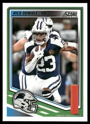 2025 Panini Score Rico Dowdle #241 Football - Football Card Single
