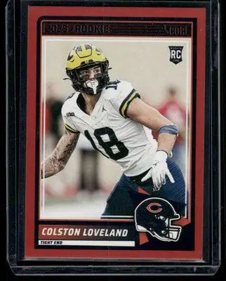 2025 Panini Score Rookie Colston Loveland #31 Red RC Football - Football Card Single