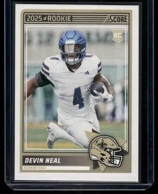 2025 Panini Score Rookie Devin Neal #40 RC Football - Football Card Single