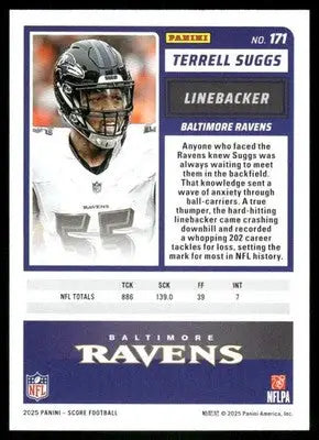 2025 Panini Score Terrell Suggs #171 Football - Football Card Single