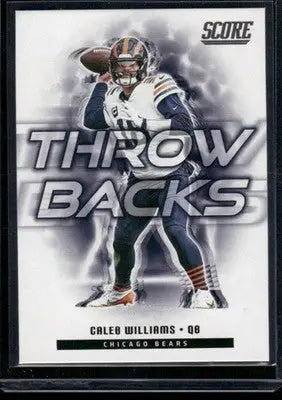 2025 Panini Score Throwbacks Caleb Williams #4 Football - Football Card Single