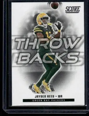 2025 Panini Score Throwbacks Jayden Reed #24 Football - Football Card Single