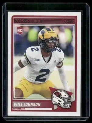 2025 Panini Score Will Johnson #11 RC Football - Football Card Single