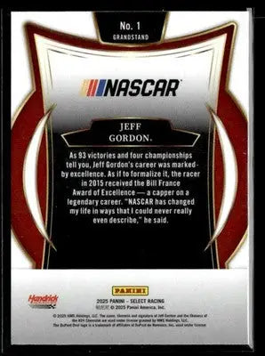 2025 Panini Select #1 Jeff Gordon - Racing Card Single