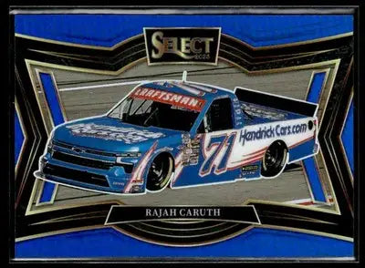 2025 Panini Select #126 Rajah Caruth Blue Prizms #/175 - Racing Card Single