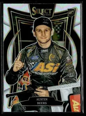 2025 Panini Select #14 Austin Beers Silver Prizms - Racing Card Single