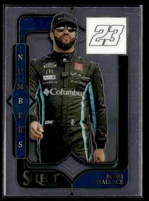 2025 Panini Select #24 Bubba Wallace Select Numbers - Racing Card Single