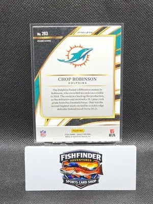 2025 Panini Select #283 Chop Robinson Club Level Pink Shock Prizm - Football Card Single