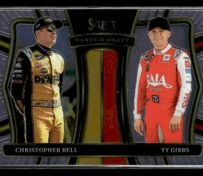 2025 Panini Select #4 Christopher Bell / Ty Gibbs Tandem Draft - Racing Card Single
