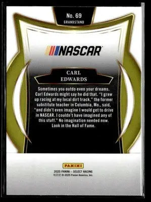 2025 Panini Select #69 Carl Edwards - Racing Card Single
