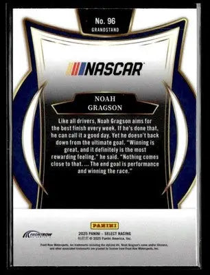 2025 Panini Select #96 Noah Gragson - Racing Card Single