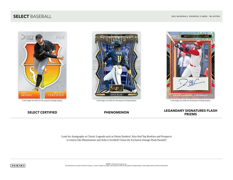 2025 Panini Select Baseball Blaster Box | Columbia Sports Cards - Sports Card Hobby Boxes