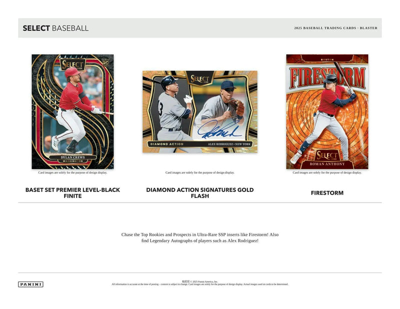 2025 Panini Select Baseball Blaster Box | Columbia Sports Cards - Sports Card Hobby Boxes
