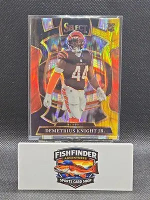 2025 Panini Select - Concourse Demetrius Knight Jr. #58 Black & Gold Shock Prizm - Football Card Single