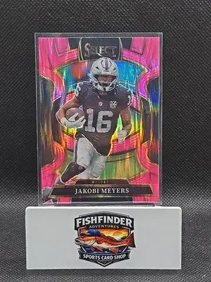 2025 Panini Select - Concourse Jakobi Meyers #5 Pink Shock Prizm - Football Card Single