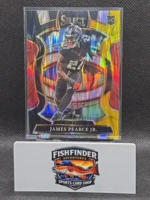 2025 Panini Select - Concourse James Pearce Jr. #48 Black & Gold Shock Prizm... - Football Card Single