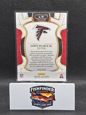 2025 Panini Select - Concourse James Pearce Jr. #48 Black & Gold Shock Prizm... - Football Card Single