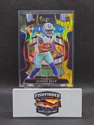 2025 Panini Select - Concourse Jaydon Blue #96 Black & Gold Shock Prizm (RC) - Football Card Single