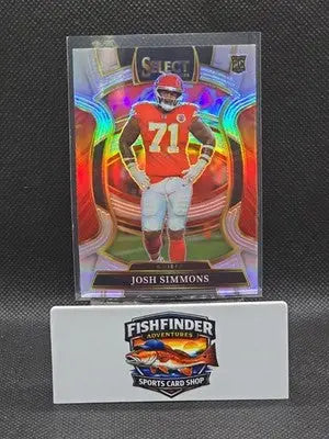 2025 Panini Select - Concourse Josh Simmons #8 Silver Prizm (RC) - Football Card Single