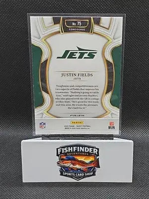 2025 Panini Select - Concourse Justin Fields #75 Red & Blue Shock Prizm - Football Card Single
