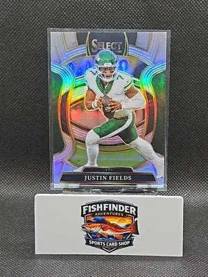 2025 Panini Select - Concourse Justin Fields #75 Silver Prizm - Football Card Single