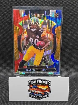 2025 Panini Select - Concourse Kaleb Johnson #52 Red & Blue Shock Prizm (RC) - Football Card Single