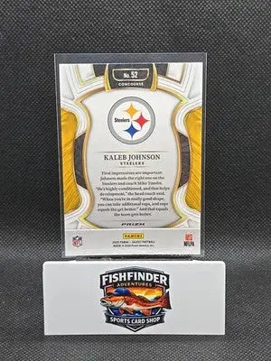 2025 Panini Select - Concourse Kaleb Johnson #52 Red & Blue Shock Prizm (RC) - Football Card Single