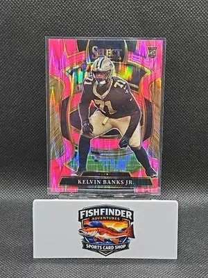 2025 Panini Select - Concourse Kelvin Banks Jr. #42 Pink Shock Prizm (RC) - Football Card Single