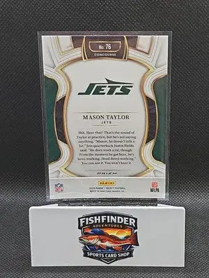2025 Panini Select - Concourse Mason Taylor #76 Red & Blue Shock Prizm (RC) - Football Card Single