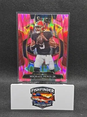 2025 Panini Select - Concourse Michael Penix Jr. #46 Pink Shock Prizm - Football Card Single