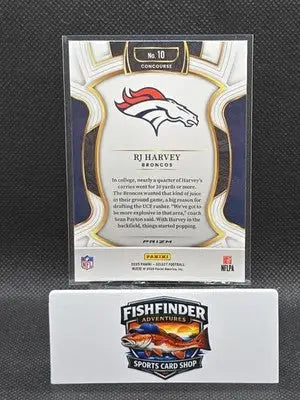 2025 Panini Select - Concourse RJ Harvey #10 Red & Blue Shock Prizm (RC) - Football Card Single