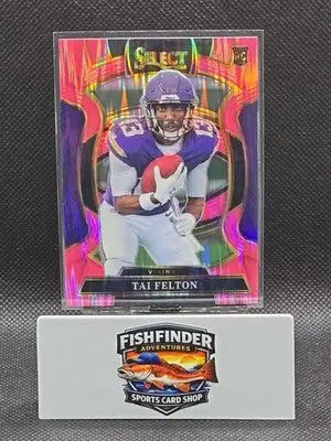 2025 Panini Select - Concourse Tai Felton #64 Pink Shock Prizm (RC) - Football Card Single