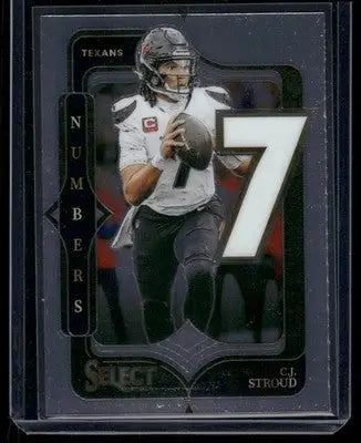 2025 Panini Select Football C.J. Stroud #18 Numbers Football
