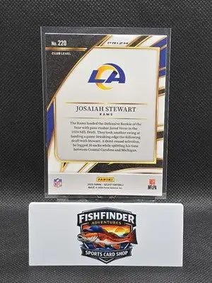 2025 Panini-Select Football Josaiah Stewart RC Club Level Shock Prizm #220 - Football Card Single