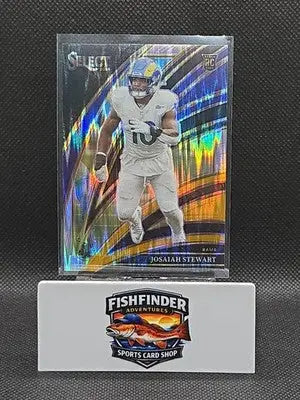 2025 Panini-Select Football Josaiah Stewart RC Club Level Shock Prizm #220 - Football Card Single