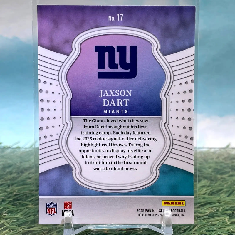 2025 Panini Select Jaxson Dart Select Certified Rookies #17 (RC) CG27 - Football Card Single
