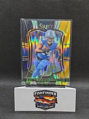 2025 Panini Select - Premier Level Amon-Ra St. Brown #170 Black & Gold Shock... - Football Card Single
