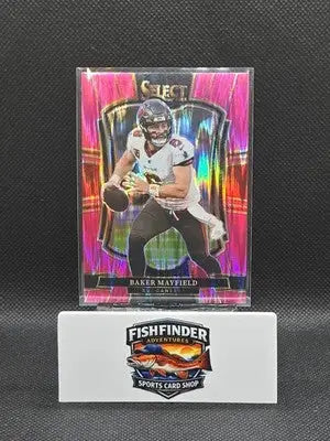 2025 Panini Select - Premier Level Baker Mayfield #137 Pink Shock Prizm - Football Card Single