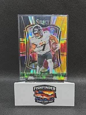 2025 Panini Select - Premier Level Bijan Robinson #148 Black & Gold Shock Prizm - Football Card Single