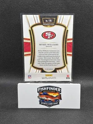 2025 Panini Select - Premier Level Mykel Williams #116 Black & Red Shock... - Football Card Single