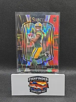 2025 Panini Select - Premier Level Savion Williams #167 Black & Red Shock Prizm