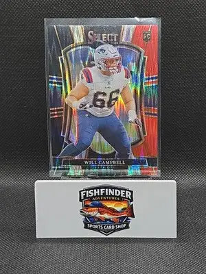 2025 Panini Select - Premier Level Will Campbell #179 Black & Red Shock (RC) - Football Card Single