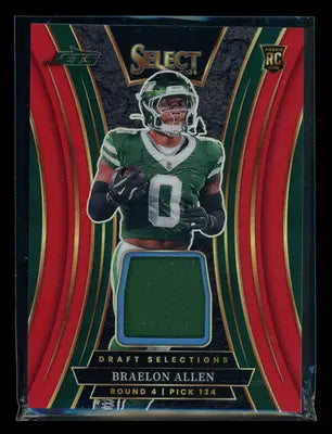 2025 Panini Select Prizm Braelon Allen #DSM-BAN Draft Selections Jersey Patch RC - Football Card Single
