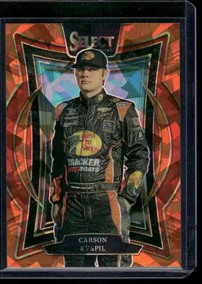 2025 Panini Select Racing Carson Kvapil #99 Prizm Auto Racing - Racing Card Single