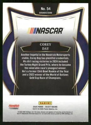 2025 Panini Select Racing Corey Day #54 RC Racing - Racing Card Single